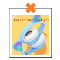 Koptelefoon kattenoortjes zwart